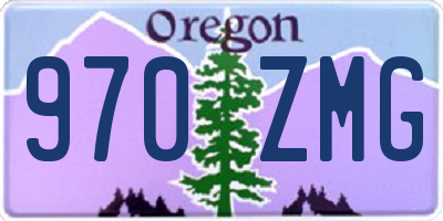 OR license plate 970ZMG