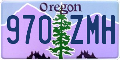 OR license plate 970ZMH