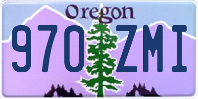 OR license plate 970ZMI