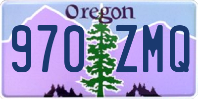 OR license plate 970ZMQ