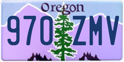 OR license plate 970ZMV
