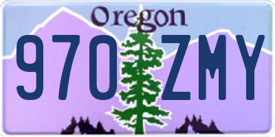 OR license plate 970ZMY