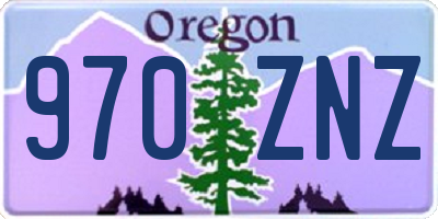 OR license plate 970ZNZ