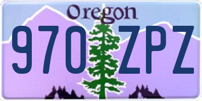 OR license plate 970ZPZ