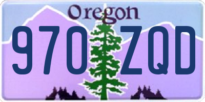 OR license plate 970ZQD