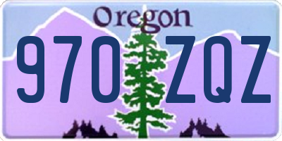 OR license plate 970ZQZ