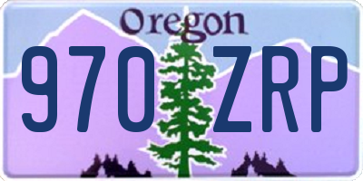 OR license plate 970ZRP