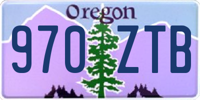 OR license plate 970ZTB