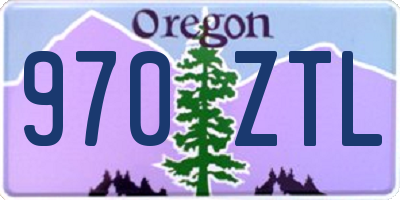 OR license plate 970ZTL