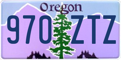 OR license plate 970ZTZ