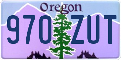 OR license plate 970ZUT