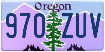 OR license plate 970ZUV