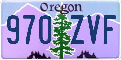 OR license plate 970ZVF