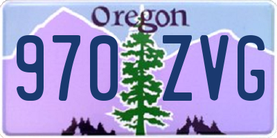 OR license plate 970ZVG