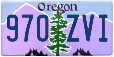 OR license plate 970ZVI