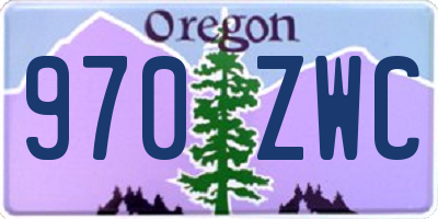 OR license plate 970ZWC