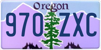 OR license plate 970ZXC