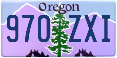 OR license plate 970ZXI