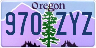 OR license plate 970ZYZ