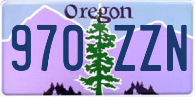 OR license plate 970ZZN