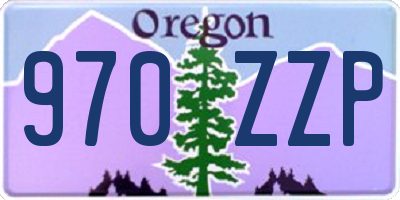 OR license plate 970ZZP