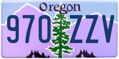 OR license plate 970ZZV