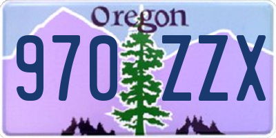 OR license plate 970ZZX