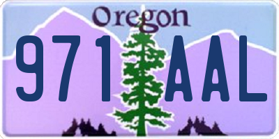 OR license plate 971AAL
