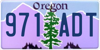 OR license plate 971ADT