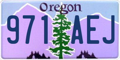 OR license plate 971AEJ