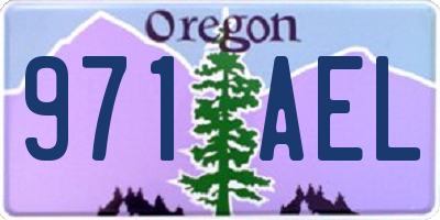 OR license plate 971AEL