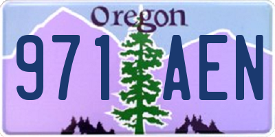 OR license plate 971AEN