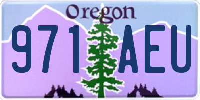 OR license plate 971AEU