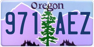 OR license plate 971AEZ