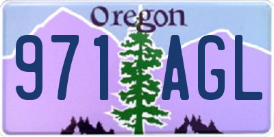 OR license plate 971AGL