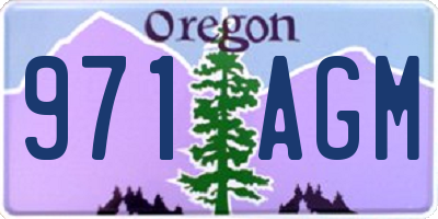 OR license plate 971AGM