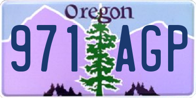 OR license plate 971AGP