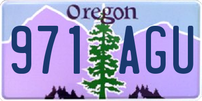 OR license plate 971AGU