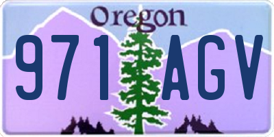 OR license plate 971AGV