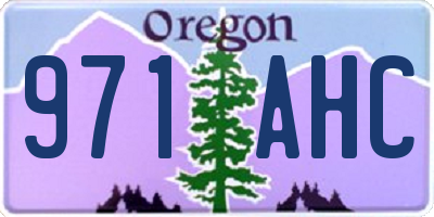 OR license plate 971AHC
