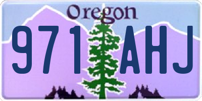 OR license plate 971AHJ