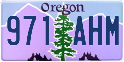 OR license plate 971AHM