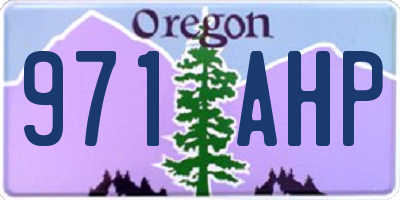 OR license plate 971AHP