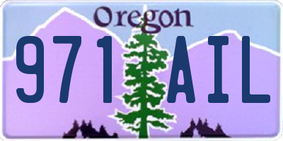 OR license plate 971AIL