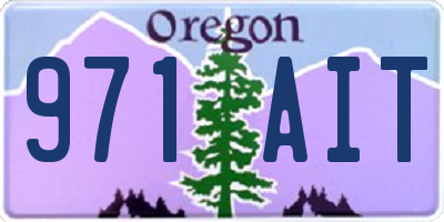 OR license plate 971AIT
