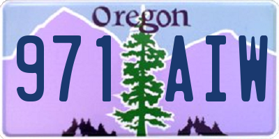 OR license plate 971AIW