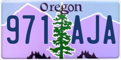 OR license plate 971AJA