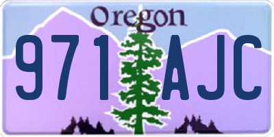 OR license plate 971AJC