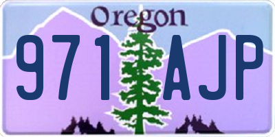 OR license plate 971AJP