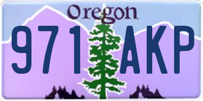 OR license plate 971AKP